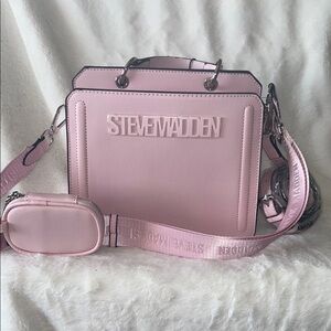 Steve Madden Pink Crossbody Bag with Minimalist Design